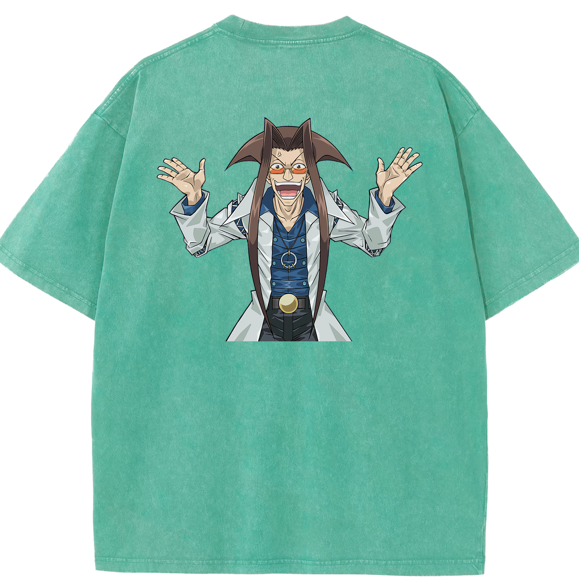（画像用） 遊☆戯☆王 Yu-Gi-Oh! 綿100% ヴィンテージ風 半袖Tシャツ（背面プリント）